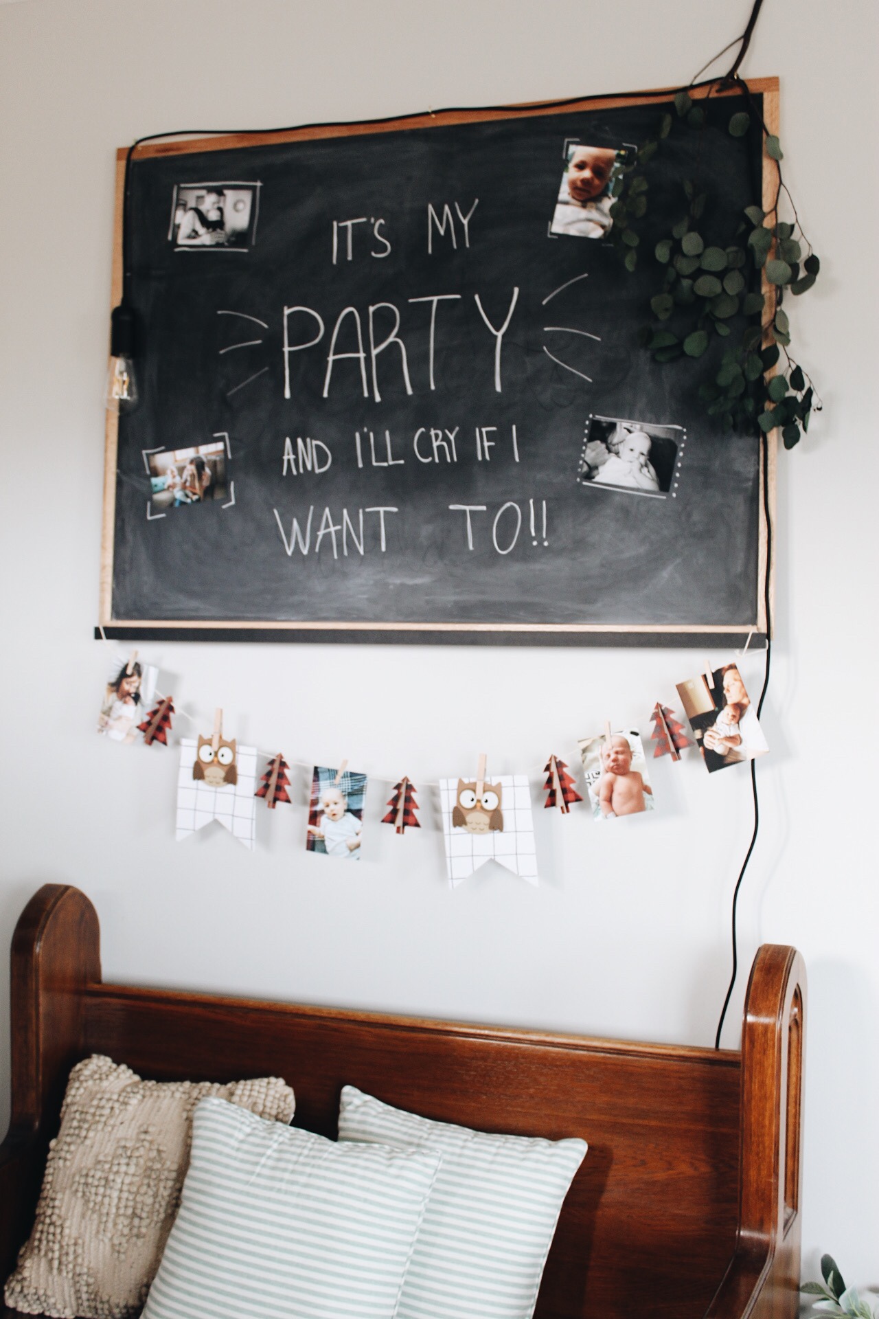 birthday chalkboard example DIY