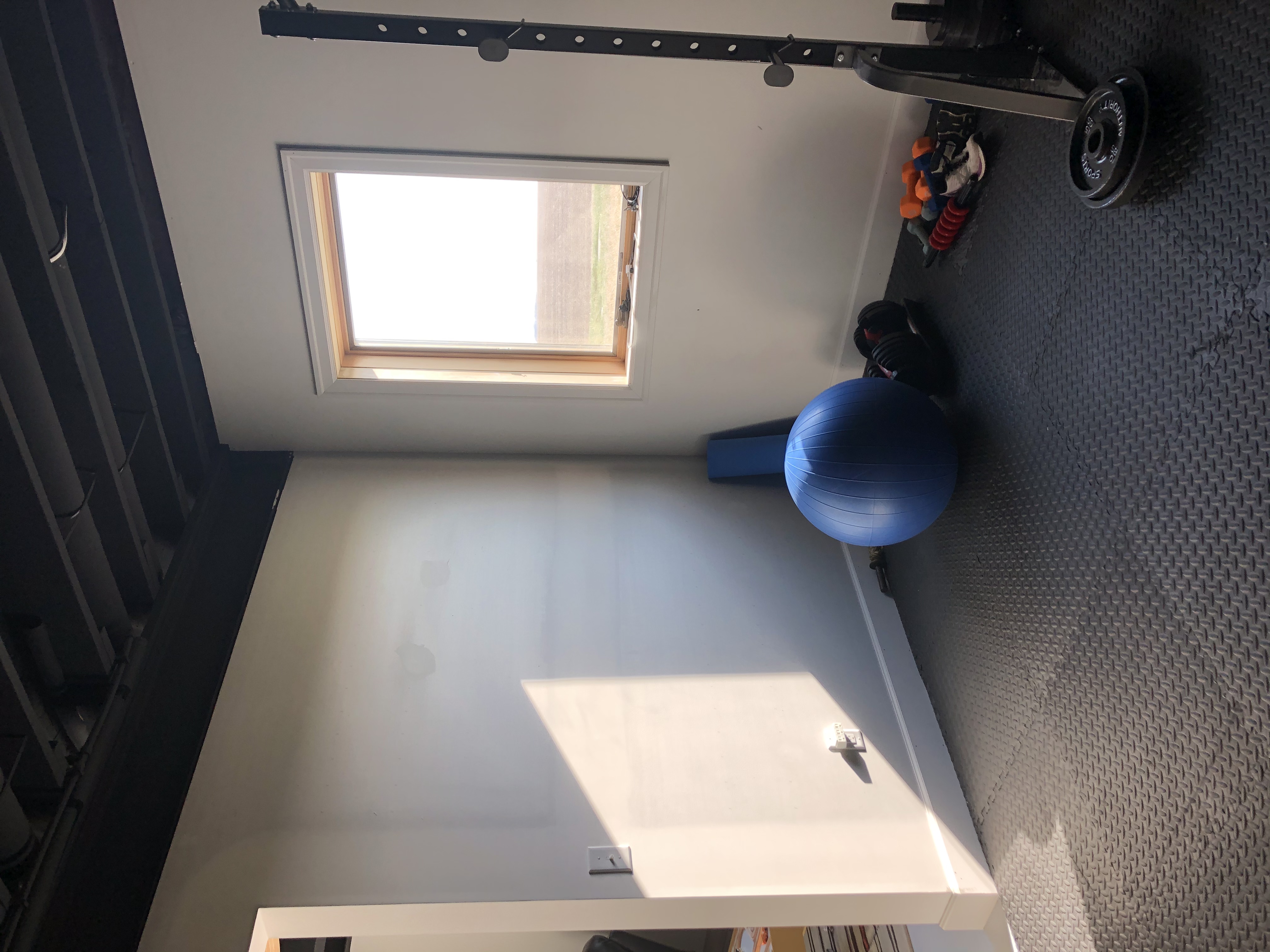 Before picture home gym 